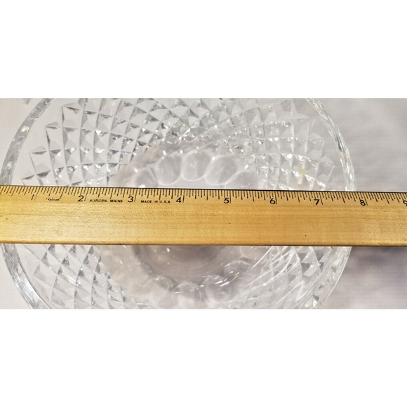 Waterford Round Serving Vegetable Bowl 8" Elegant Vintage Crystal Signed - Picture 7 of 7